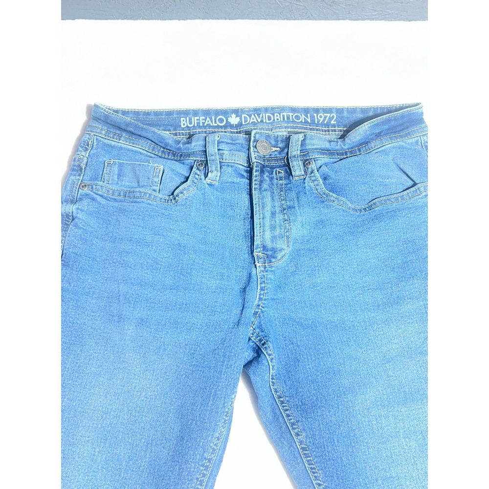 Buffalo David Bitton 1972 Mens Straight Leg Stretch Denim Jeans Blue 30x30